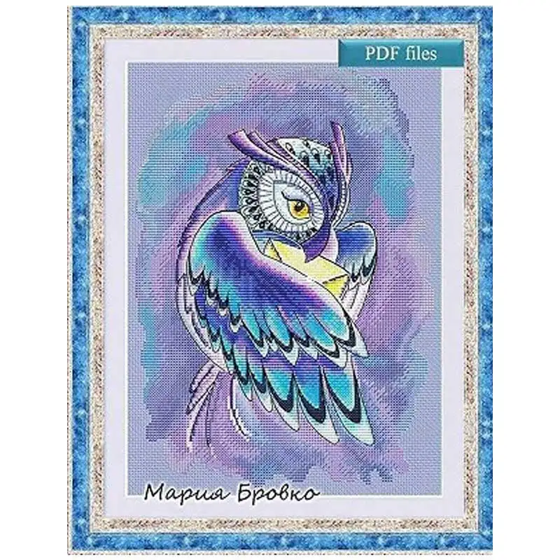 Набор для вышивания с рисунком птицы кошки мыши совы животных | Дом и сад