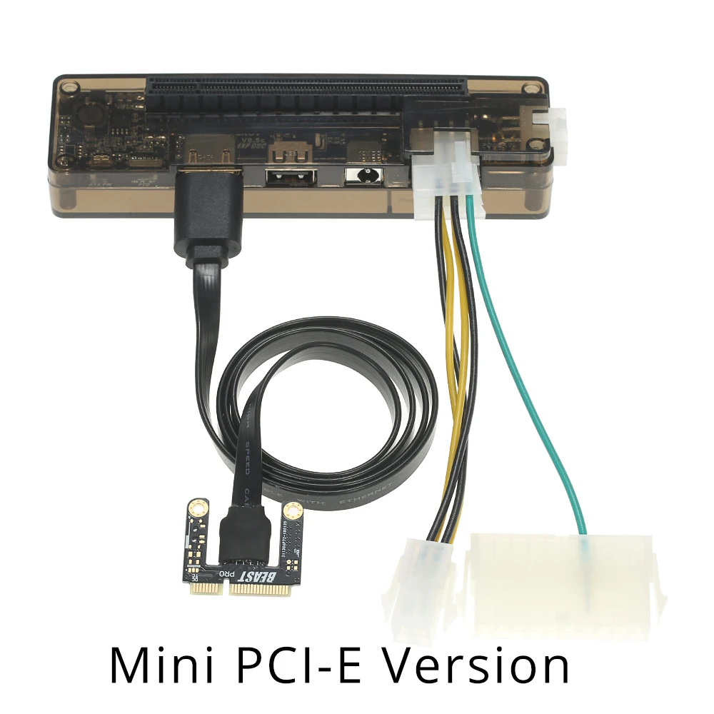 Портативная внешняя независимая видеокарта графическая док-станция Mini PCI-E/NGFF M.2 A/E key/Expresscard версия для V8.0 EXP GDC Beast - Цвет: MINI PCI-E