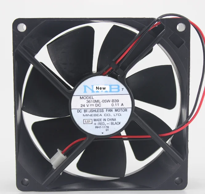 

Для телефона, 3610KL-05W-B39 C10 DC 24V 0.11A 3-проводной 90x90x25 мм, вентилятор охлаждения сервера