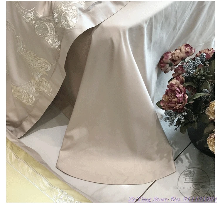 Светильник роскошный комплект постельного белья из хлопка пима 80TC в европейском