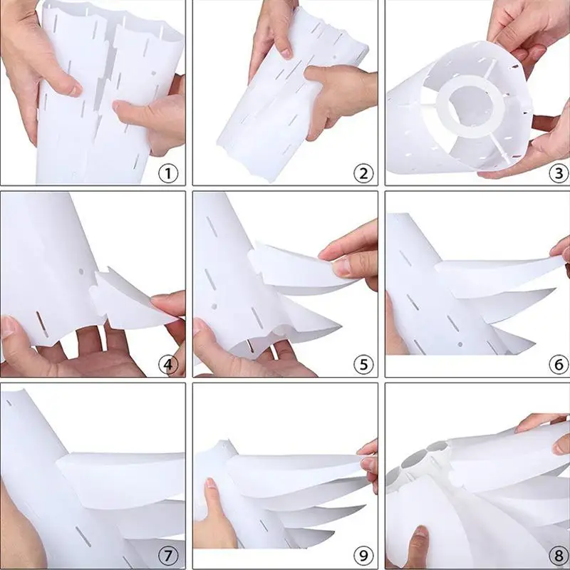 Люстра в форме лотоса абажур DIY цветок шестислойная лампа романтическая комната