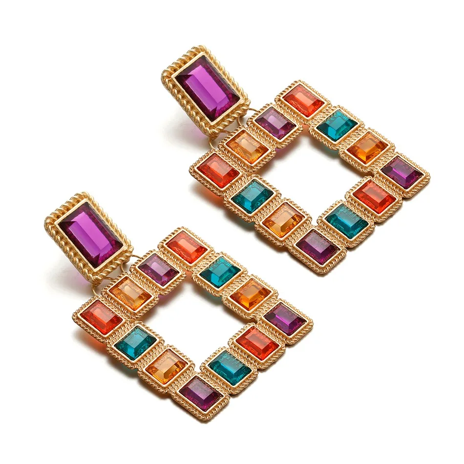 Женские серьги-подвески Match-Right яркие женские в африканском стиле ювелирные