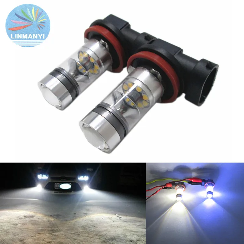 4 шт. супер яркий фонарь светильник s H11 H8 100W 20SMD Canbus без ошибок лампы