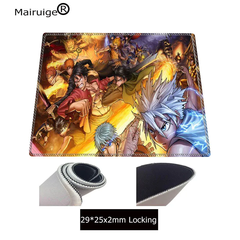 Mairuige 90x40 см большой коврик для мыши игровой скоростной большой замок края водонепроницаемый коврик для мыши цельный Наруто Япония Аниме PC подушка