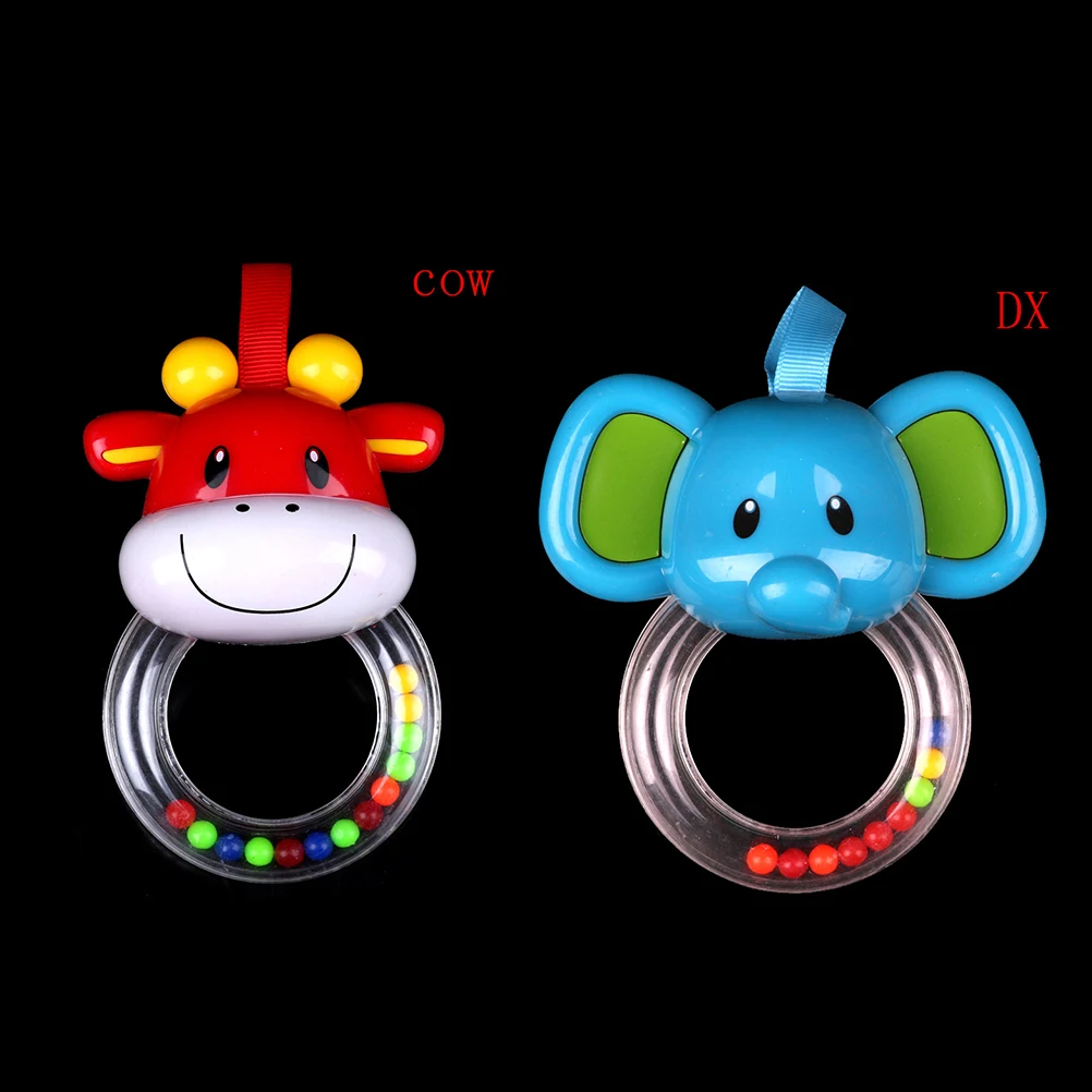 

Baby Stop Crying Development Rattles Cartoon Elephant Teether Toys Vocal Hand Bell For Newborn In The Crib Christmas Gifts