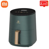mi smart oil free air fryer 3 5l capacity morandi green smart touch tempered glass panel power off memory the air fryer set the
