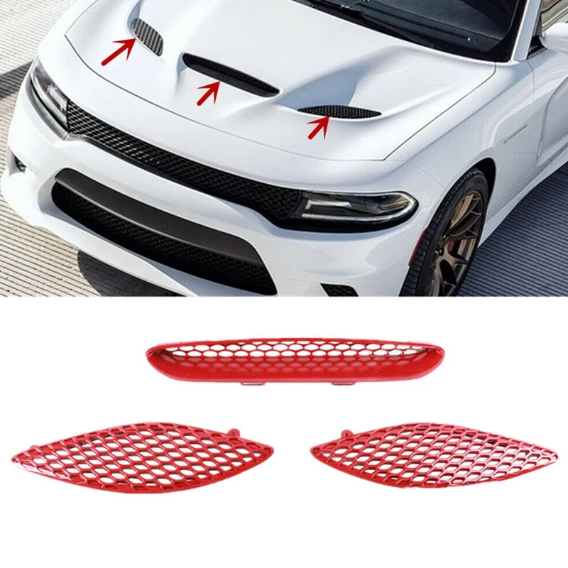 Передняя решетка для капота автомобиля решетки радиатора красная отделка Dodge