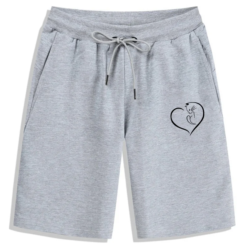 

Men Shorts New Running Sports Print Cat Pattern Solid Pants Summer Men's Fitness Basketball Training Casual Five-Point Pants