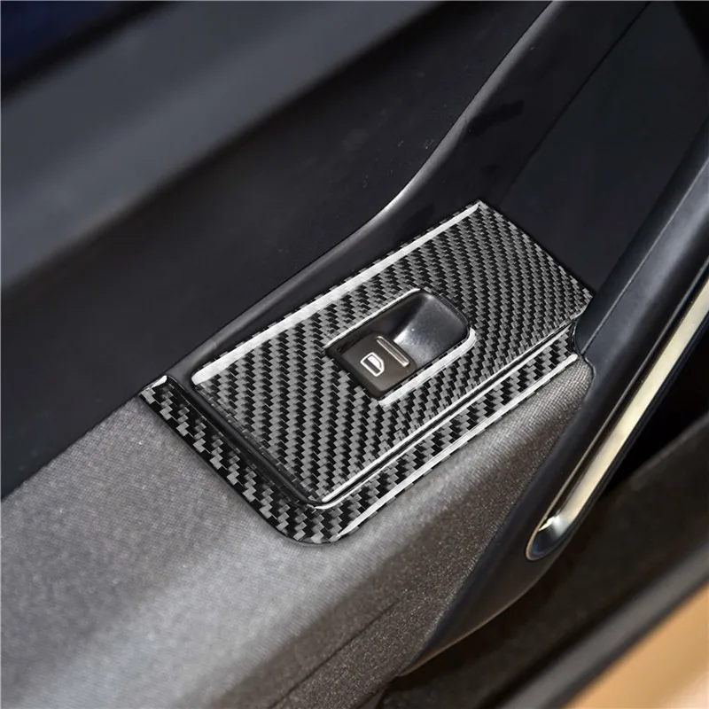 For (Right Drive) 12-19 Volkswagen Beetle Glass Lifting Panel Car Accessories Interior Carbon Fiber Stickers Decorative 4pcs