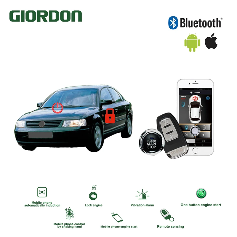 Универсальная бесключевая Система доступа PKE комфортная Android APP телефон