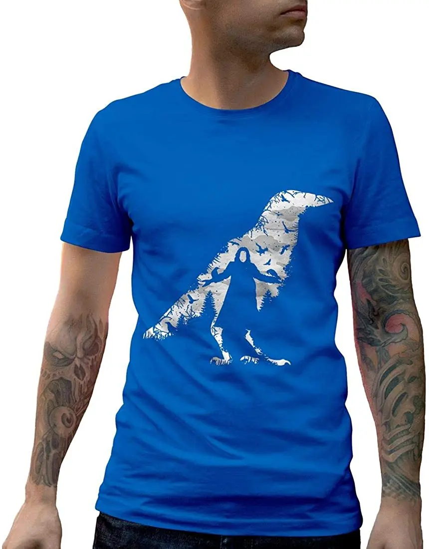 

The Crow Horror Mens Crew Neck T-Shirt New Arrivals Tee Summer 2020 Pure Cotton Breathable Short Sleeve Tshirt