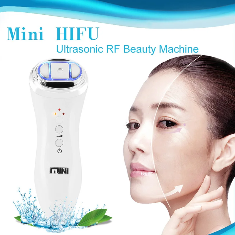 Kopen Mini Hifu Massager Machine Draagbare Rf Huid Rimpel Remover Lifting Aanscherping Anti Aging Ultrasone Schoonheid Apparaat