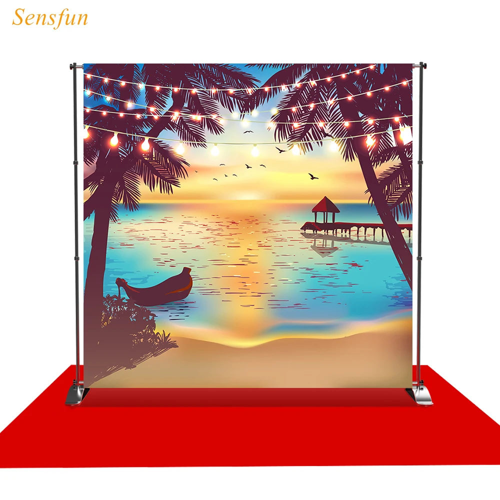 LEVOO фотографический фон лето море пляж Закат Гавайский фотосъемка фотобудка для