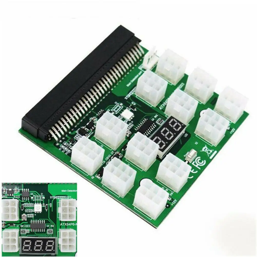 

1Pcs Power Conversion Board 12v Graphics Card Power Supply Board 6pin Adapter Card For HP Server Breakout Board