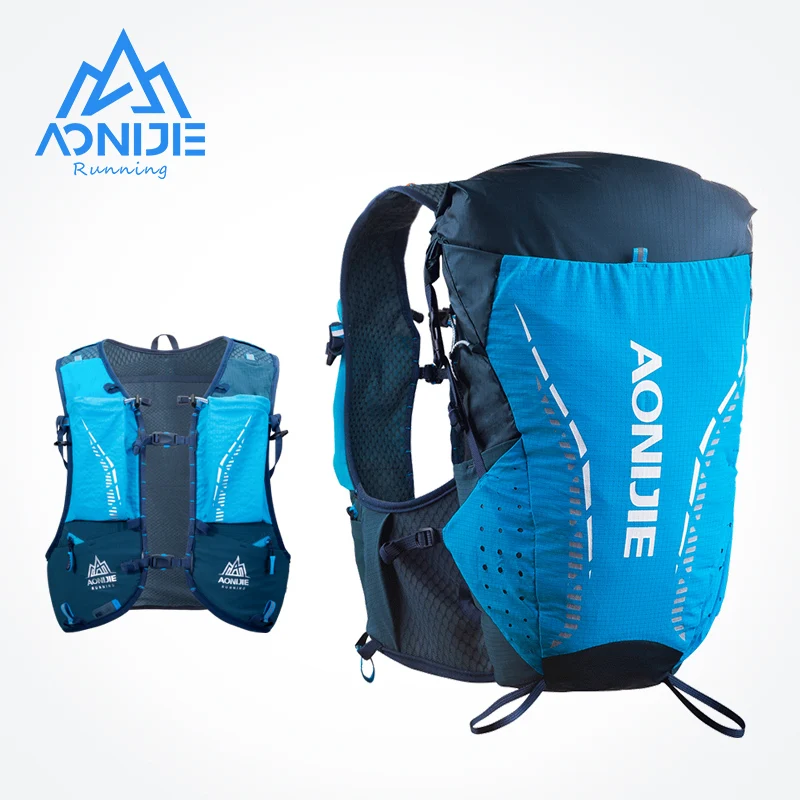 LXL Size AONIJIE C9104S New Ultra Vest 18L Hydration Backpack Pack Bag Soft Water Bladder Flask for Trail Running Marathon Race