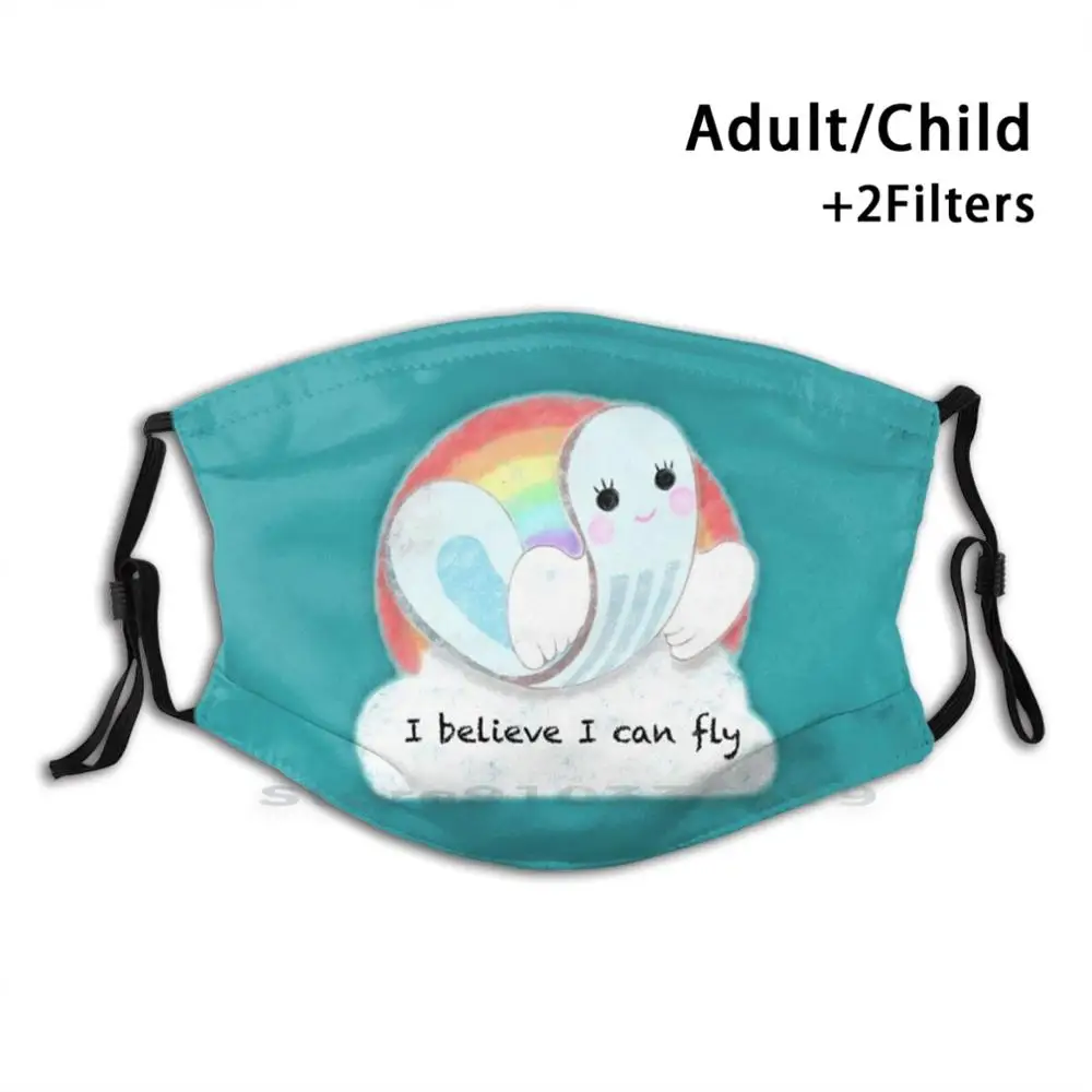 

I Believe I Can Fly-многоразовая маска для лица с фильтрами для детей, для девочек, период менструаций, Pms, кровавое время месяца