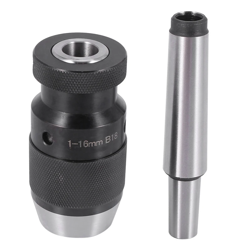 

Keyless Drill Chuck 0.2-16mm B18 + MT3 M12 DIN228A Morse Taper Arbor