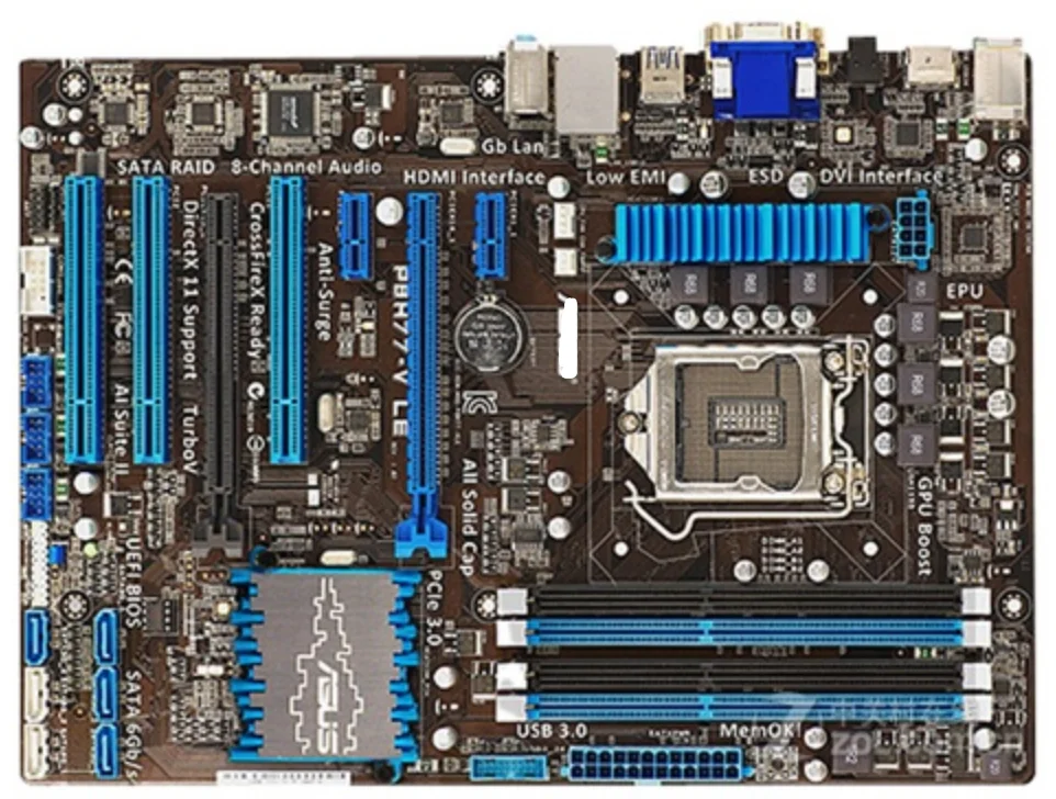 

Оригинальная материнская плата P8H77-V LE DDR3 LGA 1155 USB2.0 USB3.0 32GB SATA III H77, материнская плата для настольного компьютера