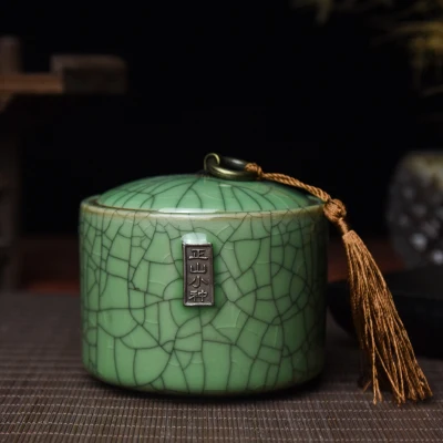 Герметичные чайные банки Longquan Celadon, упаковка для чая, портативная Чайная Коробка для путешествий, чайная банка, чайная баночка, резервуар для хранения - Цвет: Прозрачный
