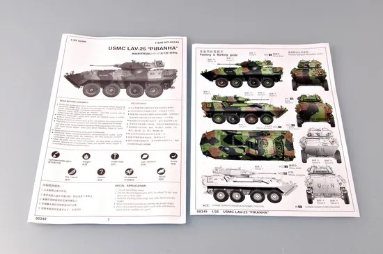 Трубач 00349 1/35 морской пехоты США LAV-25-масштабная модель комплект