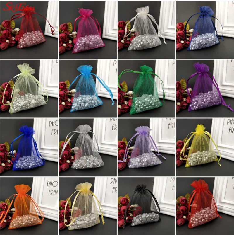 50 шт. органза для украшения свадьбы 7 Х9 см|Подарочные сумки и упаковка| |