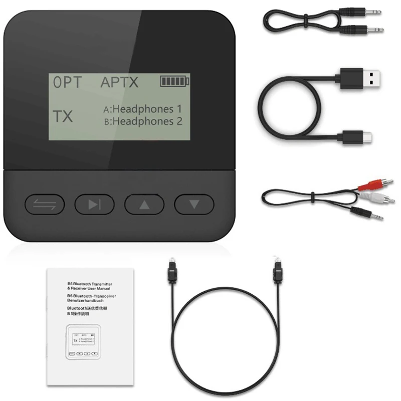 CSR8675 Bluetooth 5 0 адаптер беспроводной o-приемник передатчик ЖК-дисплей Поддержка APTX |