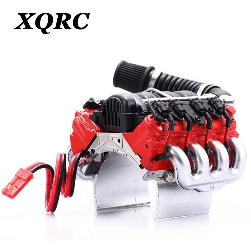 XQRC RC автомобиль LS7 V8 мотор с имитацией двигателя Охлаждающие вентиляторы