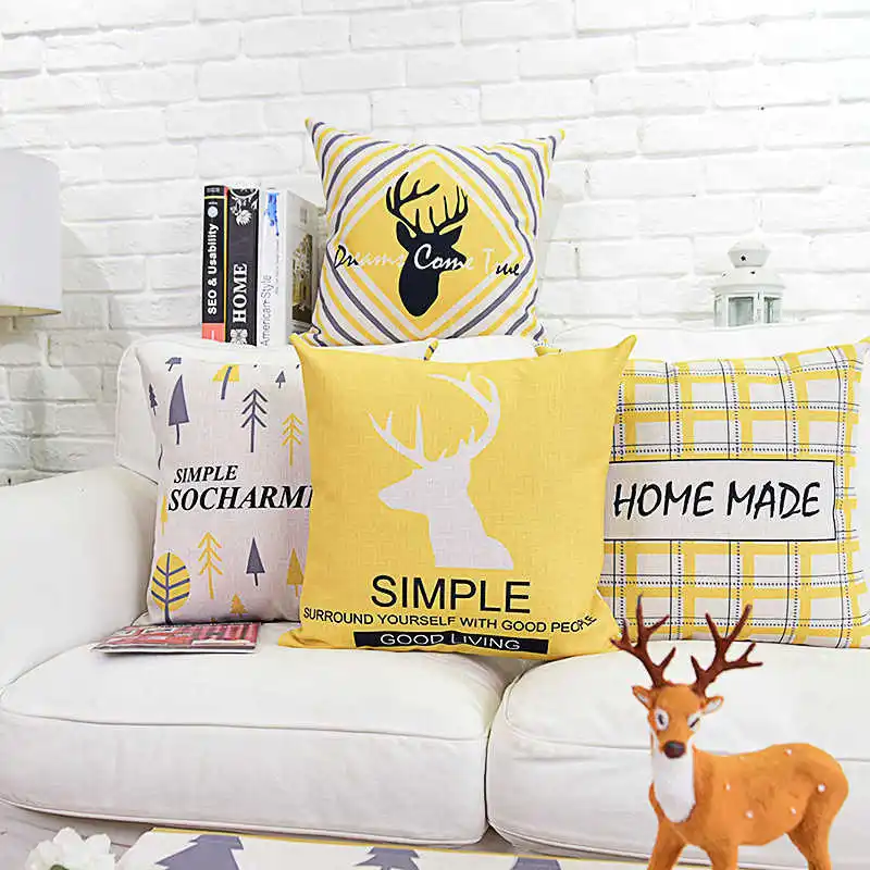 

Модная наволочка для подушки с буквенным принтом «простая и очаровательная» наволочка для дома, дивана, автомобиля, наволочки для подушки