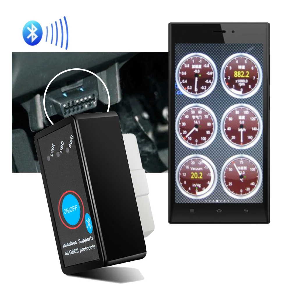 Диагностический сканер OBD2 ELM327 V2.1 для Chevrolet Cruze Camaro Trax Aveo Bolt Captiva Volt| |