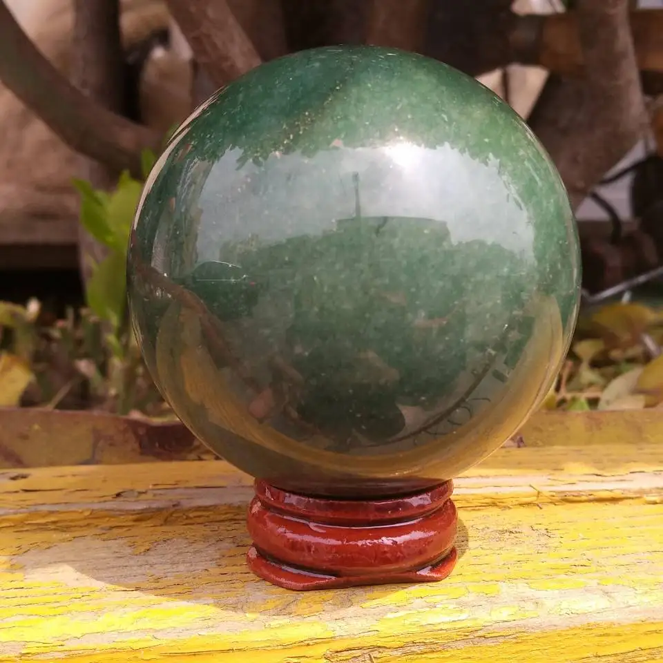 59mm Natural Green Aventurine Sphere Ball-Gorgeous | Дом и сад