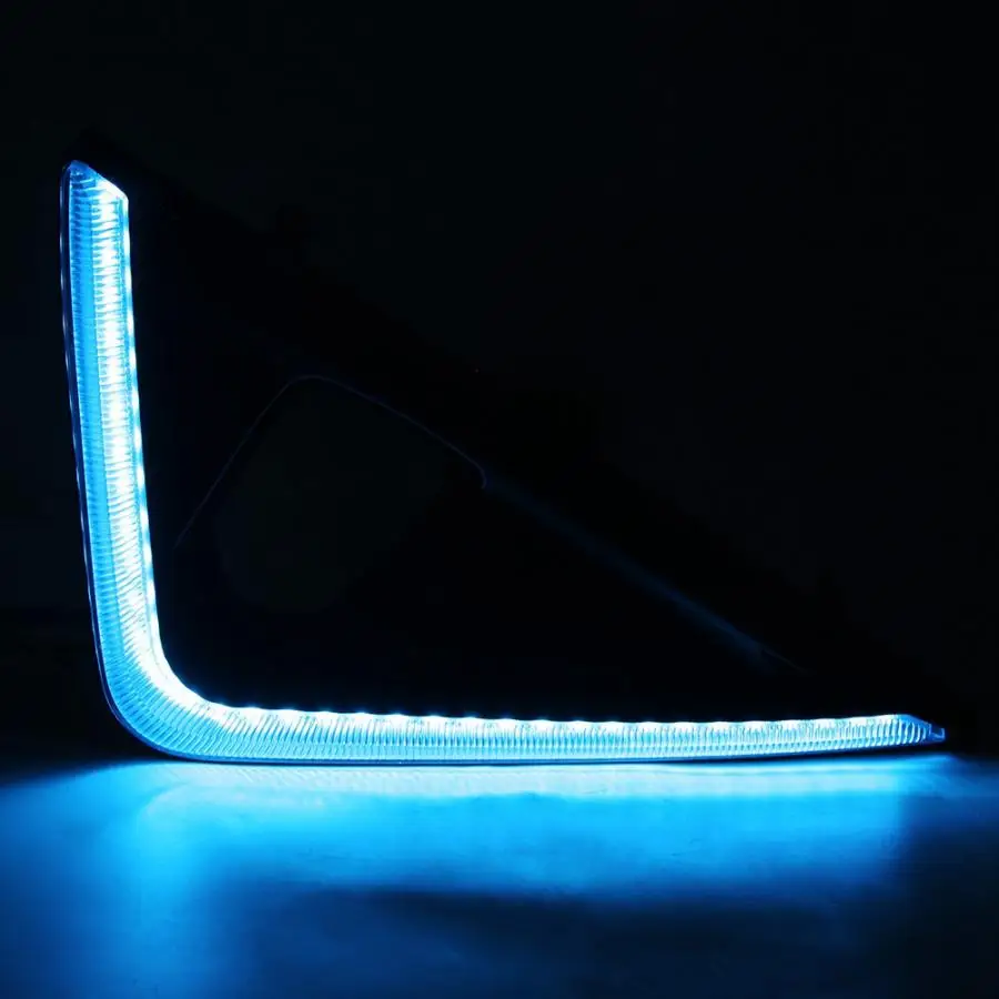 1 пара 12V светодиодный DRL 3 Цвета Автомобильные фары дневного света светильник