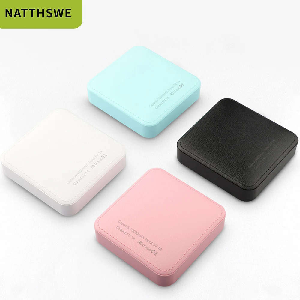 Портативное зарядное устройство NATTHSWE 10000 мАч 2 1 А быстрая зарядка Внешний