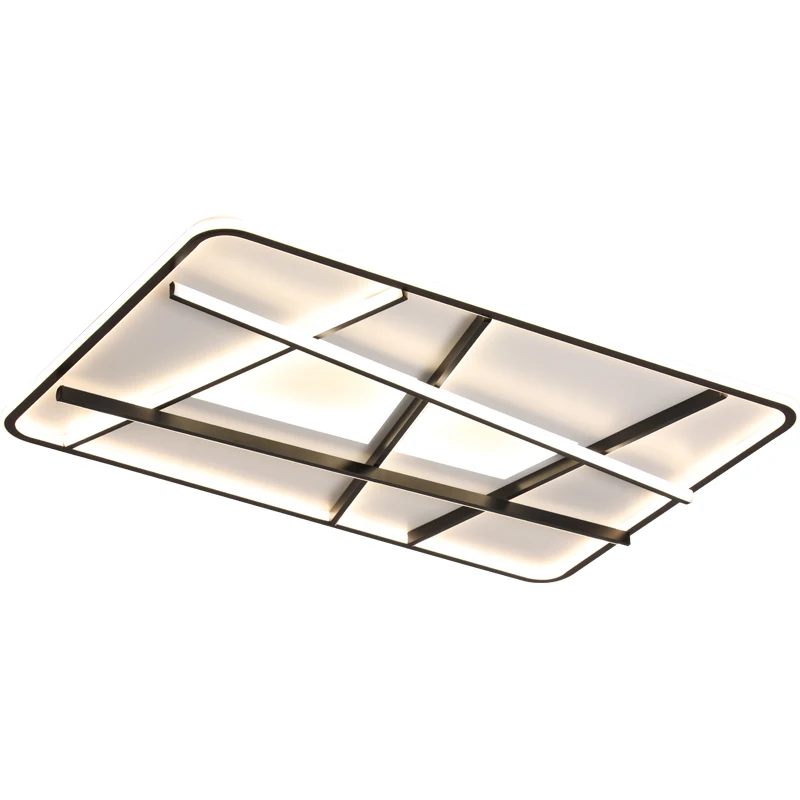 

Black and White Minimalist Modern LED Ceiling Lights Round/Square Ceiling Lamp Dining Room Foyer Bedroom AC110~240V