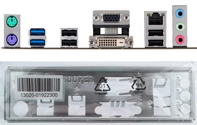

New I/O shield back plate of motherboard for TROOPER B85 just shield backplate Free shipping