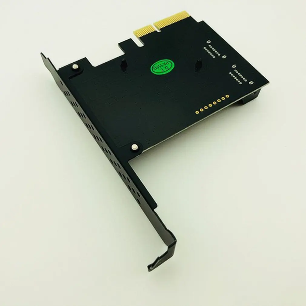 

4 Port SATA3.0 Slot Extension Card Graphics Card Adapter Card Cable Plug And Play Computer Accessories