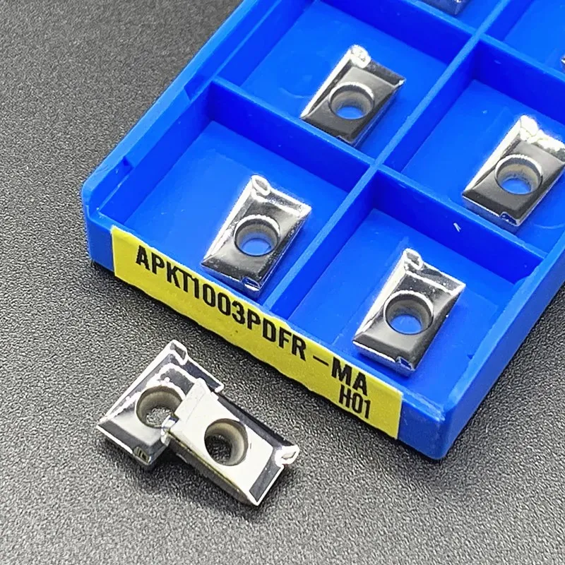 

APKT 1003 PDFR MA H01 Carbide Milling Inserts for Face Mill BAP Cutter for Aluminum Copper Lathe Tools Turning Tool