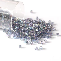 10g 2000pcs miyuki delica beads transparent rainbow color 110 seed beads for needlework jewelry making necklace bracelet diy