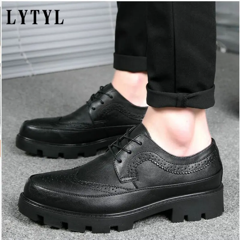 

New Luxury Fashion Wedding Business Party Shoes for Men Oxford Dress Shoes Crocodile Pattern Men Formal Shoes B20-79