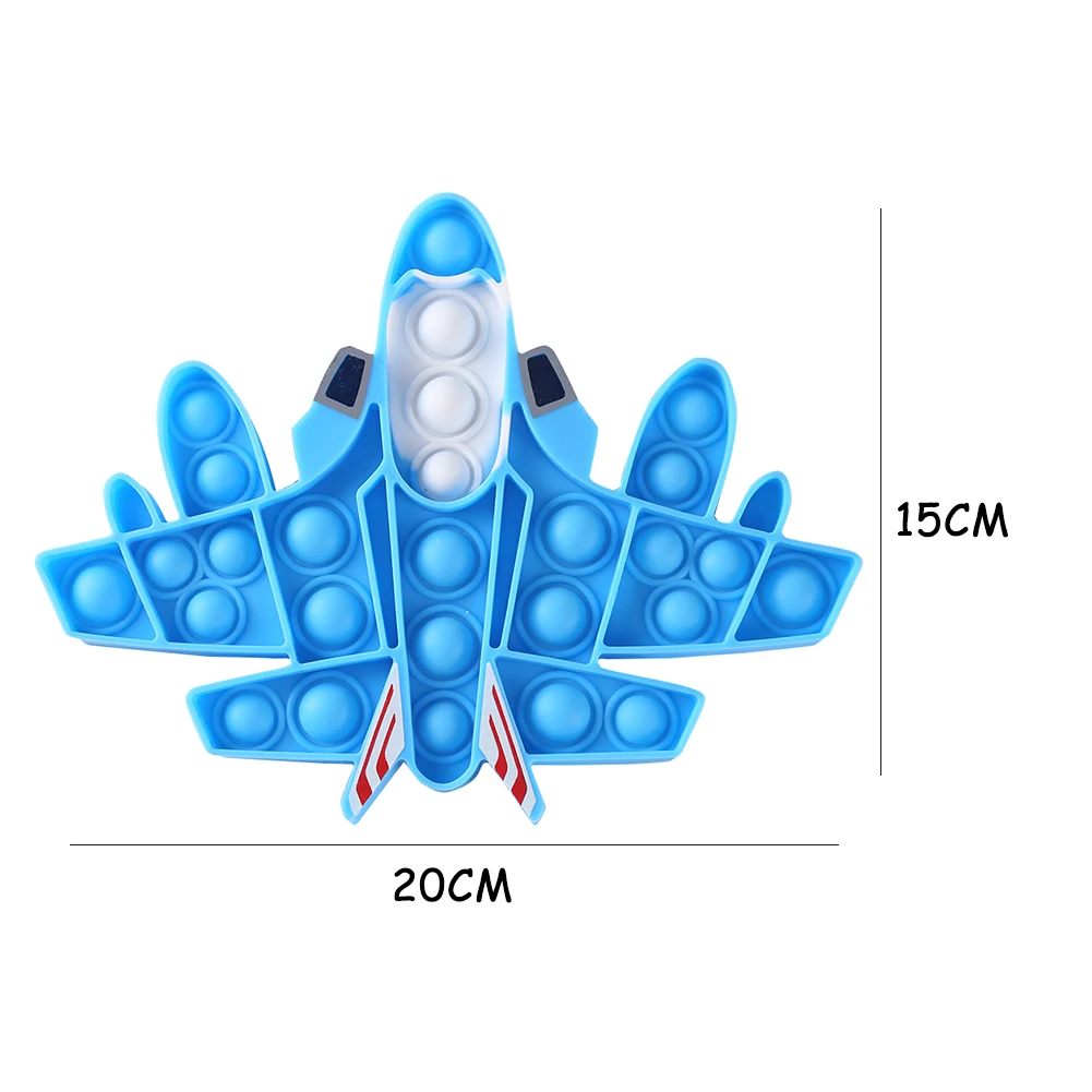 

Stress Relief Toy Silicone Plane Bubble Autism Toy Stress Reliever Kid Fat Brain Tool Stress Relieve Special Needs Concentration