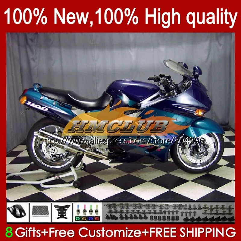 

Корпус для KAWASAKI NINJA ZX-11R ZZR 1100 ZZR1100 ZX11R 90 91 92 69No.50 ZX11 ZZR-1100 ZX 11R новый синий крутой 1990 1991 1992 обтекатель