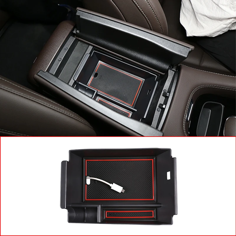 

Car Interior Central Control Armrest Box Storage Box With AMG LOGO For Mercedes Benz GLE GLE350 GLE450 400 W167 2020 Accessories