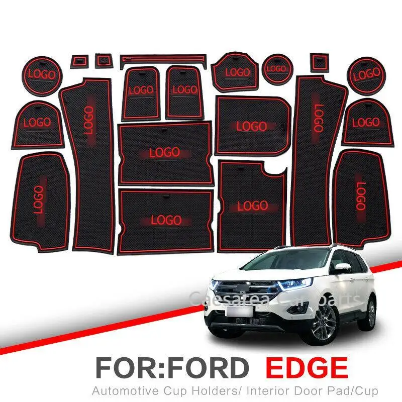 

Car Gate Slot Pad Water Coaster Interior Non-slip Mats For Ford EDGE 2015-2018