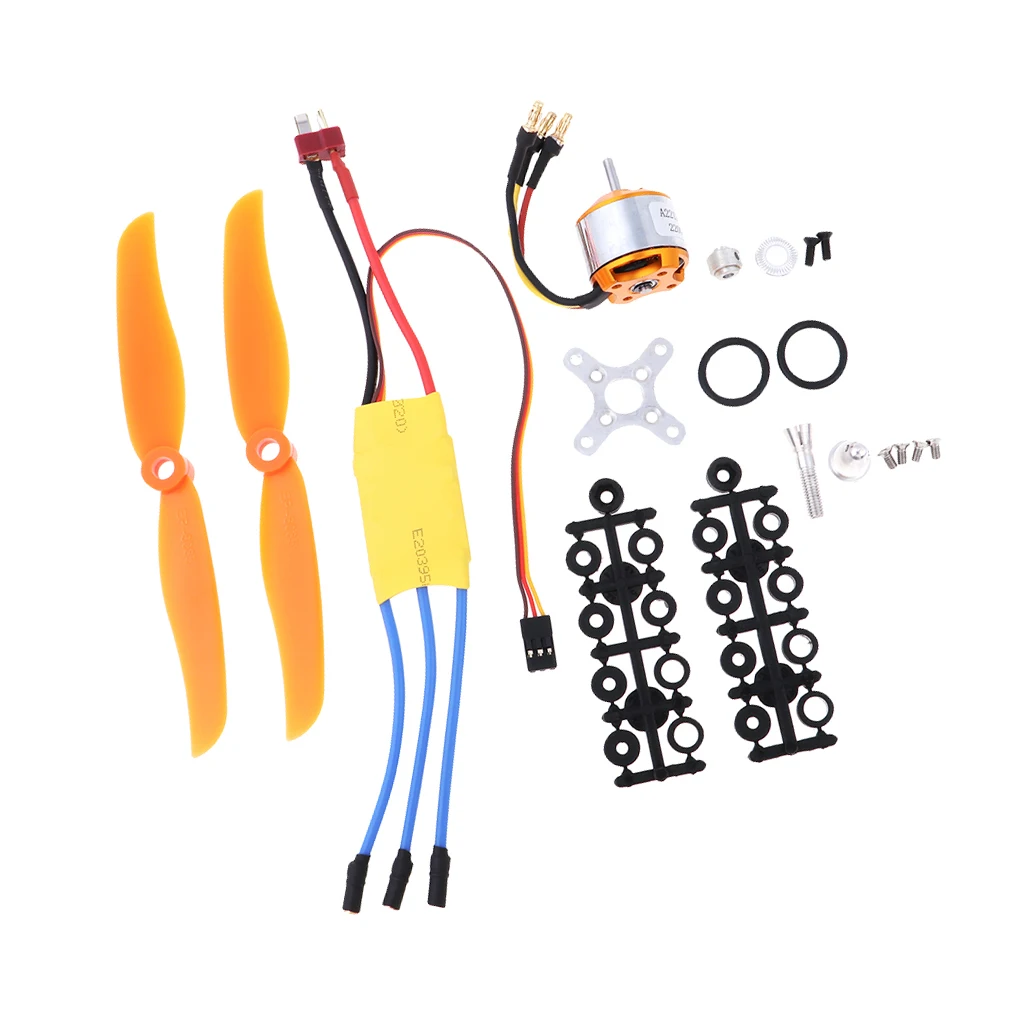 

RC 2200KV Brushless Motor 30A ESC Propeller for Vehicle DIY Parts
