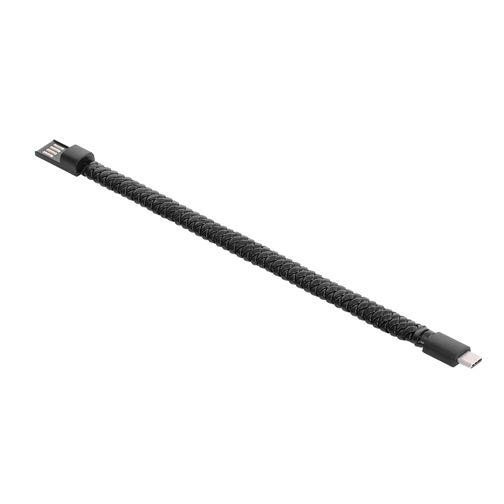 Креативный плетёный портативный зарядный кабель для передачи данных Android