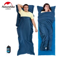 naturehike single double sleeping bag liner envelope ultra light portable cotton sleeping bag liner for outdoor camping