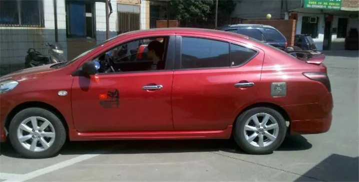 Для Versa спойлер высокого качества ABS Материал заднее крыло автомобиля праймер