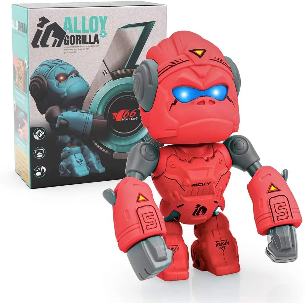 

Игрушки Gorilla Robots-игрушки King Kong с функцией сенсорного зондирования, игрушка-робот для мальчиков с подсветкой и звуками, лучший подарок для де...