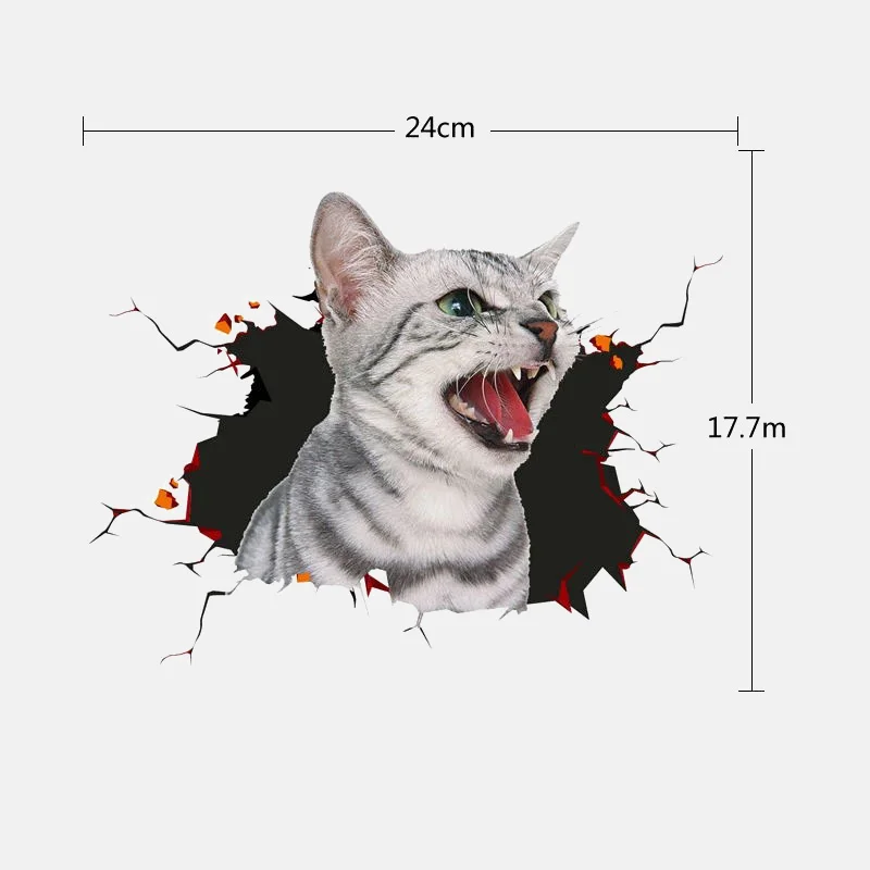 Различные милый котенок животное мультяшная кошка 3D настенные наклейки для