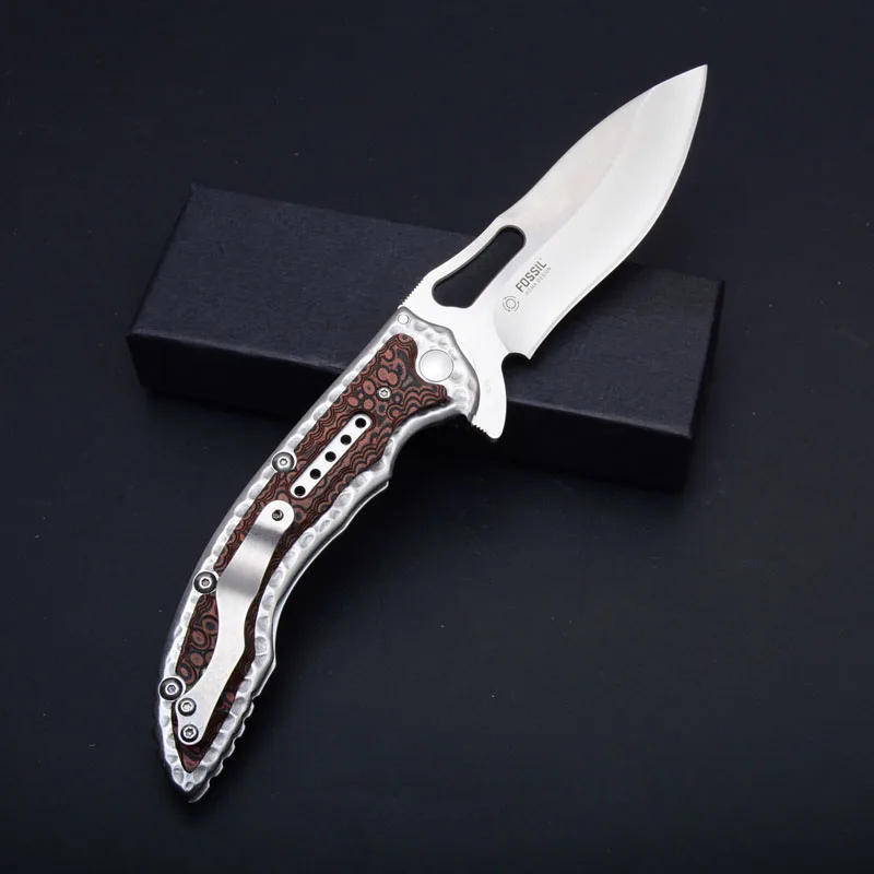 Складной карманный нож 8cr15 из стали + цветная деревянная ручка охотничьи ножи для