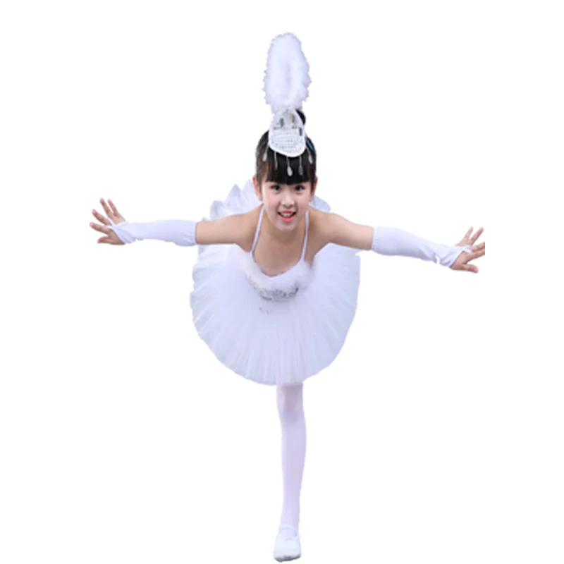 

Детская балетная юбка, костюм, юбка для девочки, белая юбка с вуалью, одежда для выступлений, юбка-подъюбник, костюм для выступления на сцене